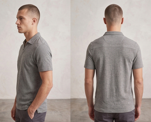 Men's Short Sleeve Knitted Polo Shirt Turn <b>Down</b> Collar Polo T Shirts Men Summer Street Style Polo Shirt Mens - Product Image 4