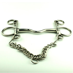 Bocados de Caballo Premium de Acero Inoxidable Pelham Weymouth Curb, Duraderos para Control en Equitación Profesional HASHIR - Product Image 2