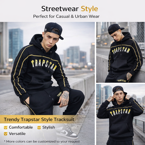 Chándal Deportivo Atlético para Hombre de Último Estilo, Traje Deportivo Cálido de Algodón y Poliéster de Alta Calidad, Chándales Elásticos con Cordón Ajustable de Moda - Product Image 5