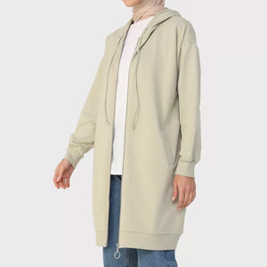 Sudaderas con Capucha de Punto Sólido para Invierno, Poliéster Ecológico Transpirable, Nuevo Diseño, Venta al por Mayor, Ropa Musulmana Islámica Modesta para Mujer, OEM - Product Image 5