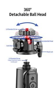 Nouveau trépied flexible pour téléphone avec télécommande sans fil, support de trépied réglable pour iPhone pour l'enregistrement vidéo et le vlogging - Product Image 4