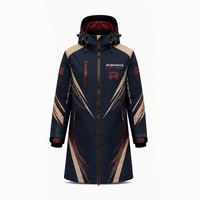 Vêtements d'hiver décontractés, vestes longues en textile, vêtements d'extérieur chauds à capuche, vêtements quotidiens, vente en gros, vestes longues en textile fabriquées en usine, ODM