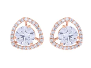 Pendientes de Diamantes Cultivados en Laboratorio con Certificación IGI de 4.69 Quilates, Redondos, en Oro Blanco de 14k - Product Image 4