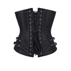 Corset de luxe en cuir véritable pour femme, bustier tendance haut de gamme à lacets, service d'échantillons OEM disponible dès aujourd'hui - Product Image 1