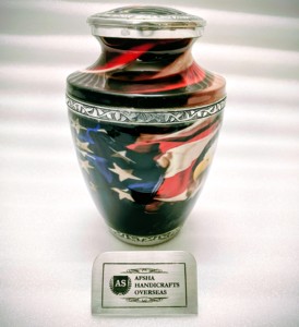 สติกเกอร์สีแดงเลือดหมูแบบคลาสสิก สลักลายสำหรับเก็บอัฐิของผู้ใหญ่  โกศบรรจุอัฐิหลังเผาศพ สไตล์อเมริกัน/ยุโรป - Product Image 3