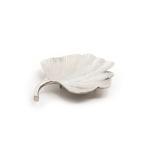 Aluminium Silver Color Dry Fruits Serving Leaf Tray With Finest Quality Leaf Dish <b>Vanity</b> Tray At Affordable Prices - Product Image 1