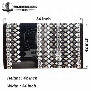 Fieltro de neopreno occidental personalizable de alta calidad y almohadillas para SILLÍN de cuero espectáculos de equitación rellenos de lana - Product Image 2