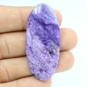 Charoita Púrpura Natural, Cabujón Liso, Piedra Preciosa Pulida Suelta para Fabricación de Anillos y Colgantes, Precio al por Mayor, Grado AAA - Product Image 3