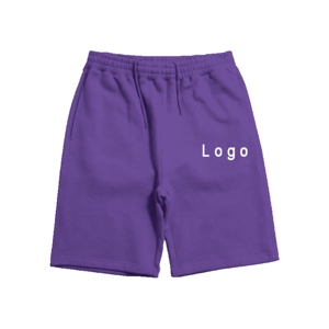 Shorts d'été pour homme 100% coton, taille élastique ample, confortables, légers, respirants, shorts de sport - Product Image 1