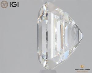 Diamant de laboratoire CVD taille Asscher 2,00 carats, couleur F, clarté VS1, avec certificat IGI, pour centre de bague de promesse - Product Image 6