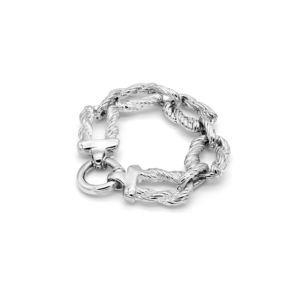 Pulsera de Cadena Espiral con Cuerda Trenzada - Product Image 1