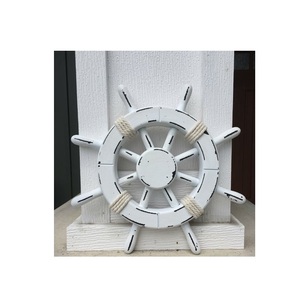 Wooden <b>Ship</b> <b>Wheel</b> Coastal Ocean Relic Crafted to Enrich Marine Inspired Spaces with Vintage Nautical Decorative Appeal - Product Image 1