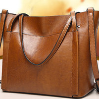 Bolso de Cuero de Moda Impermeable de Alta Calidad con Dos Correas, Diseño Personalizable, Precio Bajo al por Mayor, Cierre de Cremallera y Broche Deportivo de Sarga