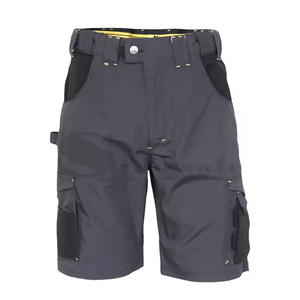 Nouveaux shorts cargo gris foncé pour hommes, taille mi-haute, multi-poches, porte-outils, séchage rapide, durables, avec surpiqûres, vêtements de travail - Product Image 1