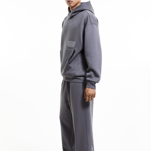 Custom Logo Design Flare Sweat Pants <b>Men</b> for Hems Leg Fleece Streetwear <b>Trousers</b> 100% Cotton Heavyweight Vintage <b>Elastic</b> <b>Waist</b> - Product Image 3