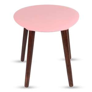 Mesa de Centro de Madera |   Mesa de Cóctel |   Mesa de Centro/Mesa Auxiliar para Decoración de Sala de Estar, Dormitorio y Oficina (Rosa) - Product Image 3