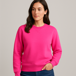 Sweat-shirt à col rond en coton 100% couleur or massif 430GSM à côtes larges, surdimensionné, épaules tombantes, manches longues, streetwear d'hiver pour homme - Product Image 4