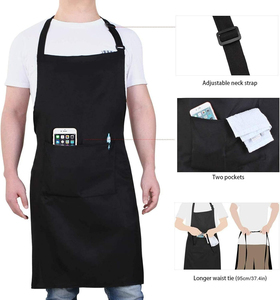 Custom logo <b>kitchen</b> <b>apron</b> polyester material with strong stitching button closure ideal for chefs gardeners and food service - Product Image 2