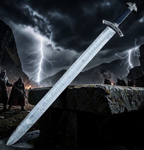 Anillos de Damasco Hechos a Mano de Grado Industrial OEM Personalizados al por Mayor, Espada Andúril del Rey Elessar para Exteriores - Product Image 2