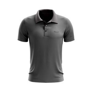 Camiseta de Manga Corta para Hombre, Diseño Sencillo, 100% Algodón, Transpirable, de Secado Rápido, con Logotipo OEM, Color Negro, Varios Tamaños - Product Image 1