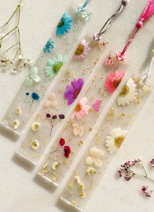 Custom Printed Logo School Student 3D <b>Clear</b> <b>Resin</b> Bookmark Dried Flower Beautiful Cute <b>Resin</b> Bookmark - Product Image 4