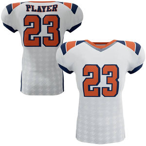 Breathable 100% Polyester Moisture-Wicking Customizable American Football Jersey Half Sleeve Unisex Adults Sublimation Design - Product Image 3