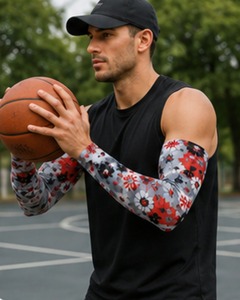 High Quality Customized Compression Arm Sleeves Seamless Eco-Friendly Breathable Anti-UV Sun Protection Outdoor Cycling - Product Image 5