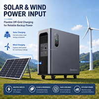 Station d'alimentation portable LiFePO4 3072Wh, générateur solaire à onde sinusoïdale pure 3000W, 17 sorties, UPS <12ms pour la maison, la reprise de courant, l'extérieur et les camping-cars