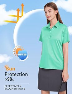 Polo de Golf de Secado Rápido para Mujer, Diseño Personalizado con Sublimación, Impresión de Logotipo, OEM - Product Image 3
