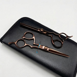 Ciseaux de coiffure professionnels en acier inoxydable japonais, rose gold, lames affûtées pour salon de coiffure et barbier - Product Image 6