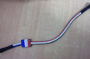 Banda de cuero de cristal con bandera de Francia personalizada, muchos diseños de países disponibles - Product Image 6