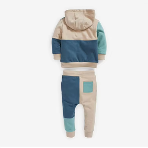 Survêtement d'automne pour enfants, logo personnalisé, sweats à capuche pour enfants, 100% coton, sweat-shirt et pantalon pour bébé garçon et fille - Product Image 6