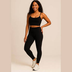 Conjuntos Deportivos para Mujer, Sujetador con Tirantes Desmontables, Leggings con Efecto Levanta Glúteos, Secado Rápido, Conjuntos de Yoga para Gimnasio, Ropa Deportiva para Mujer, Conjuntos de Entrenamiento, Ropa Deportiva para Damas - Product Image 3