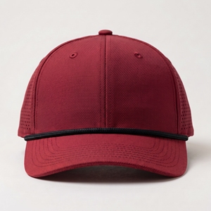 Gorra de Béisbol Roja Transpirable, Ajustable, con Panel Lateral Perforado, para Equipos Deportivos - Product Image 1