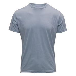 Camiseta Básica Azul Claro para Hombre, Manga Corta, Cuello Redondo, Corte Regular, Jersey de Algodón, Suave, Cómoda, Informal, Venta al por Mayor - Product Image 1