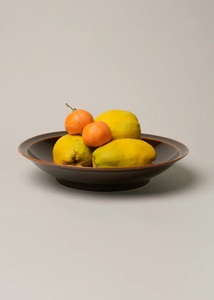 Tazón de Cerámica Verde Oliva con Borde Ancho, Diseño Elegante y Poco Profundo, Acabado Brillante, Apto para Alimentos, Duradero, Ideal para Decoración de Comedor Moderno - Product Image 2
