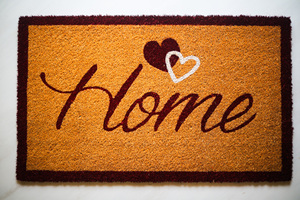 Paillasson en fibre de coco imprimé CocoHeartline avec support en PVC, tapis d'entrée en fibre de coco naturelle motif cœur, design personnalisé - Product Image 2