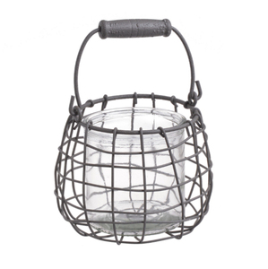Portavelas decorativo de lujo de hierro y vidrio color gris para decoración del hogar y bodas, para velas de té. - Product Image 1