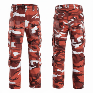 Outdoor Casual All Over Printed Pattern Sublimation Camouflage Cargo <b>Pants</b> <b>Men</b> Cotton Blend Multi Pocket Work OEM Trousers - Product Image 3