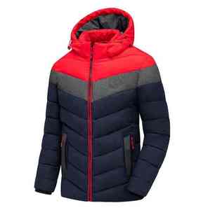 <b>Men</b> Hooded Quilted Bubble <b>Jacket</b> Warm Full Zip Lightweight <b>Casual</b> Winter Comfortable Regular Fit Outdoor Wear Front Logo - Product Image 5