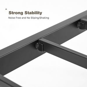 Struttura letto a piattaforma in metallo resistente - Altezza 14 pollici, con contenitore e senza bisogno di rete a doghe - Product Image 4