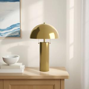 Lámpara de Mesa de Latón de Estilo Industrial con Brazo Ajustable, Iluminación Funcional para Sala de Estudio - Product Image 6