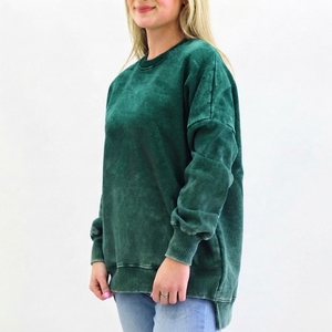 Sudadera Exclusiva para Mujer con Lavado Ácido, Ropa Casual de Calle de Alta Calidad Premium con Logotipo Personalizado, Servicio OEM de Marca Privada, Venta al Por Mayor - Product Image 2
