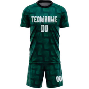 Uniforme de Fútbol Exclusivo, Conjunto de Camiseta y Pantalones Cortos de Fútbol de Tela Premium, Fabricación de Ropa Deportiva Profesional para Equipos - Product Image 2