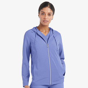 2026 Sweat à capuche pour femme, style blouse de laboratoire, personnalisé, en gros, OEM, épais, avec cordon de serrage, en molleton de coton, confortable - Product Image 5