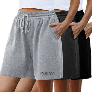 Shorts de Felpa para Mujer, Venta Directa de Fábrica, Precio Económico, Cantidad OEM, Marca Privada, Logotipo Personalizado, Shorts Deportivos Casuales para Descansar - Product Image 1