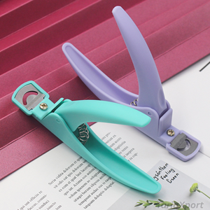 Coupe-ongles en forme de U couleur macaron, coupe-bordures pour faux ongles, ciseaux à ongles en acrylique, outils en acier inoxydable - Product Image 5