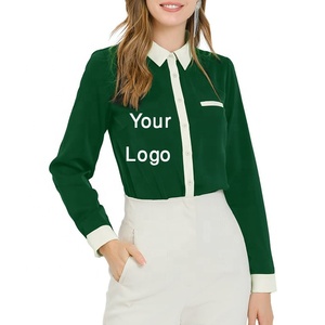 Vestido de moda para mujer, elegante, precio barato, informal, logotipo personalizado, camisa formal para mujer/señora, suministro directo desde Bangladesh - Product Image 2