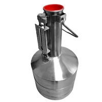 Mesures de test portables en acier inoxydable de type Seraphin de 5 gallons ou 20 litres + boîtier en fer