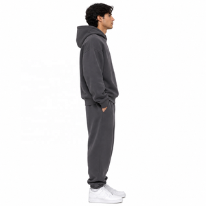 Sudaderas con Capucha de Alta Calidad de 400 GSM, 100% Algodón, Conjunto Deportivo de Dos Piezas, Estilo Casual Urbano, Proveedor ODM OEM - Product Image 2